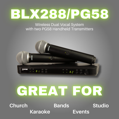 Shure blx288 pg58 sistema - shure, blx288/pg58