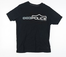 T-shirt nera uomo 883 Police