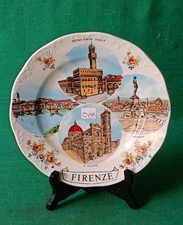 PIATTO DA PARETE RICORDO DI FIRENZE SOUVENIR ITALY VINTAGE. CY99