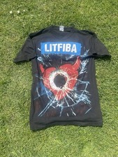 T-shirt vintage grafica Litfiba XL anni 90 punto singolo