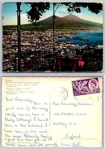 Cartolina epoca napoli - cartolina, d'epoca