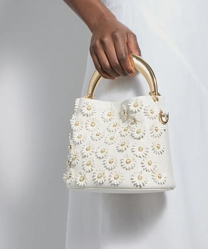 Borsa donna bianca mini tote