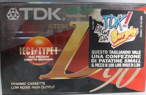 Cassetta audio tdk d90 normal - cassetta,