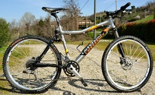 MTB MOUNTAIN BIKE CANNONDALE SCALPEL 26 TAGLIA M LEFTY 100 MM CROSSMAX SILVER
