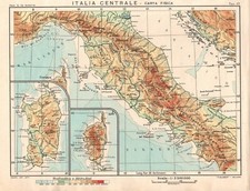 Carta geografica antica ITALIA