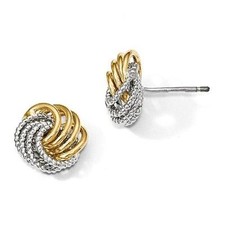 14k Solido A Due Toni Oro Nodo