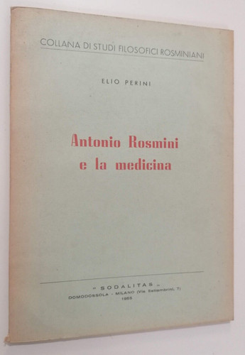 Elio perini antonio rosmini - rosmini, e