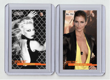 Tricia Helfer rara MH Coin Cut #'d x/3 carta tabacco n. 762