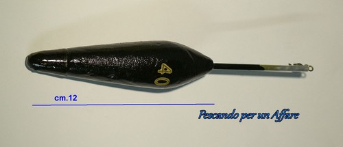 Galleggiante piombato