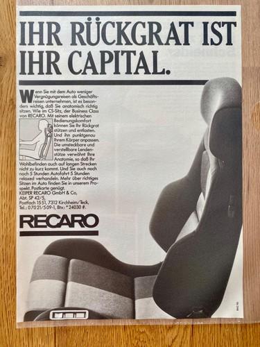 Sedile sportivo recaro 1986 - sedile,