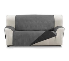 Milano Housse de canapé rembourré 3 Places XL - Antrhacite/Noir