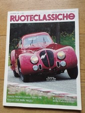 RUOTECLASSICHE n.1 NOVEMBRE 1987 ottime condizioni auto d'epoca