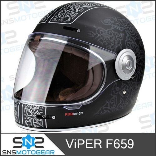 Casco moto classico - , f659