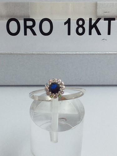 Anello oro bianco 750 - 750, 18