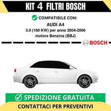KIT BOSCH 4 Filtri tagliando