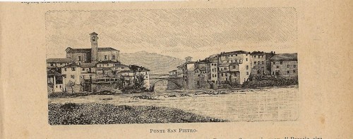 Stampa antica ponte san - ponte,