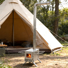 Stufa a Legna in Acciaio Inox