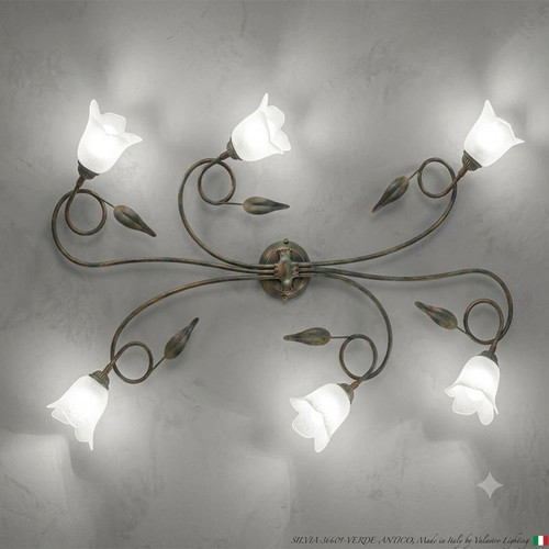 Plafoniera luci ferro - 6,