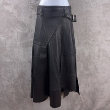 Gonna utility in pelle di