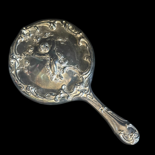 Antico specchio cherubino