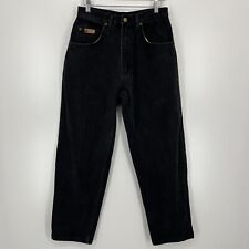 LA Gate Jeans Uomo 32 Nero Gamba Dritta Vintage Y2K Skate Vintage Cotone