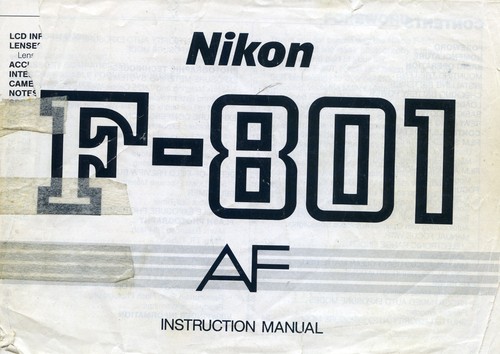Nikon 801 manuale - af,