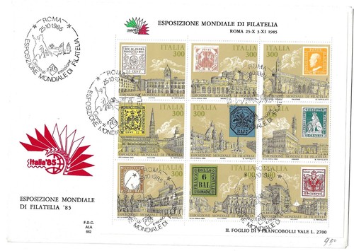 1985 buste fdc esposizione - ,