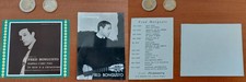 2 MINI CARTOLINE FRED BONGUSTO CANTANTE SINGER VINTAGE