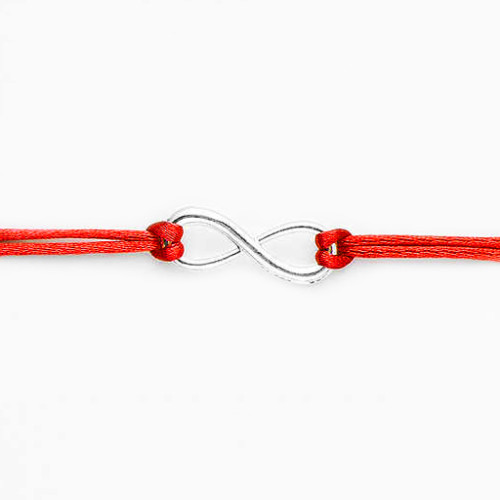 Bracciale infinito corda - infinito, raso