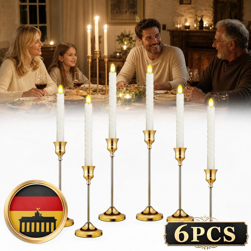 Portacandele ottone oro - portacandele,