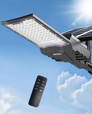 Lampione Solare LED Esterno 6500K Faro con Pannello Solare IP67
