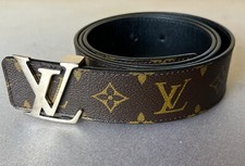 Cintura LOUIS VUITTON originale reversibile marrone nero monogramma belt unisex