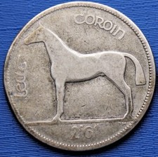 Silver Half Crown (Irish Leat