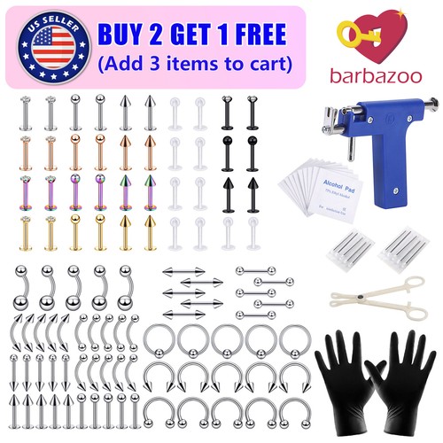 101pz kit strumento piercing - kit,