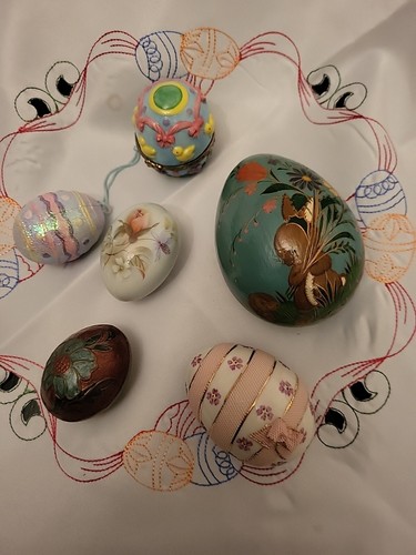 Egg trinkets job lot cloisonne - egg,