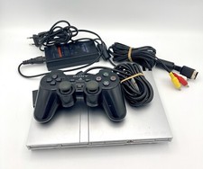 Ps2 Console Slim Silver Sony PlayStation 2 Pal Retro Compatibile Funzionante