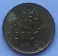 Rara moneta da 20 Lire, anno