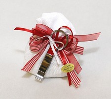 BOMBONIERA A SACCHETTO BIANCO