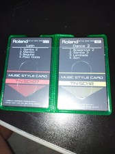 ROLAND  2 STILE CARD TN-SC1 N°07  N°12  X ROLAND SERIE E/KR/ECC.