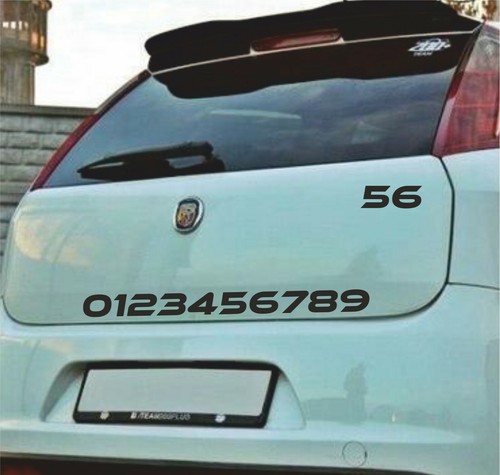 Adesivi numeri tuning - numeri,