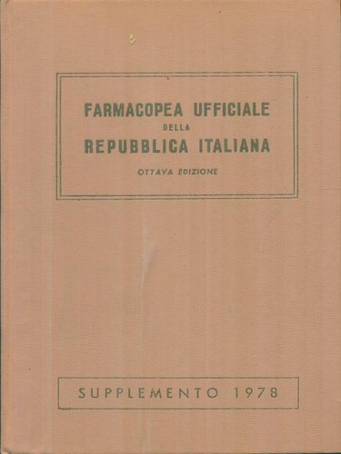Farmacopea ufficiale della - farmacopea,