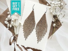 Orecchini Boho con frange di