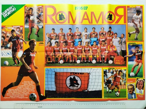 Poster roma 1986 1987 - roma, 1986-1987