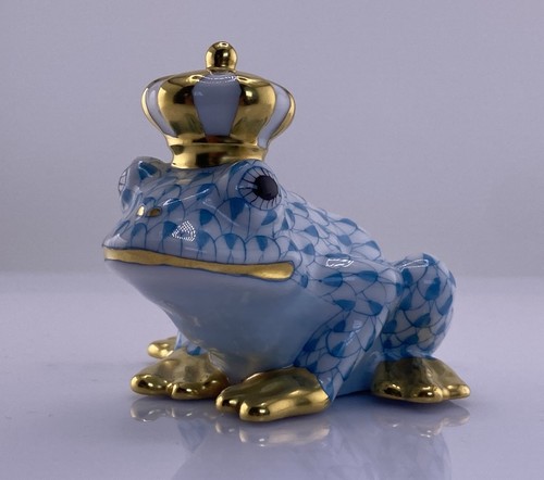 Statuina porcellana blu herend - statuina,