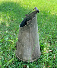 ANTICA GRANDE BROCCA CONTENITORE IN METALLO