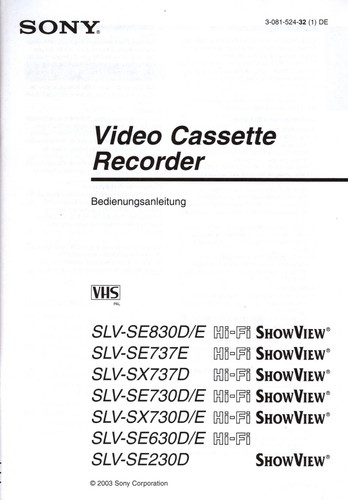 Manuale istruzioni per sony - manuale,