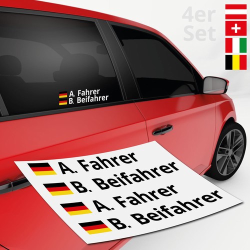 Adesivo auto nome bandiera - adesivo,