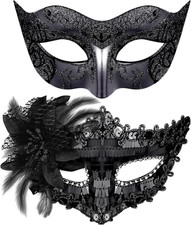 Set Di 2 Maschere Veneziane
