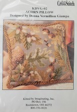 Donna Vermillion Giampa 18"x18" Ghianda Cuscino Punto Croce KDVG-02 Kit - NOS