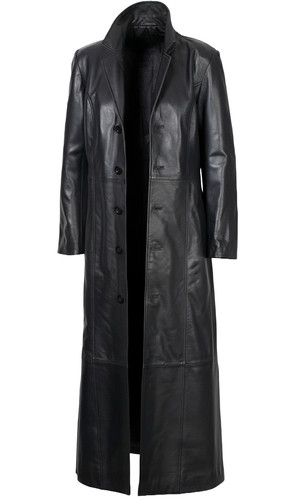 Cappotto lungo uomo - , pelle